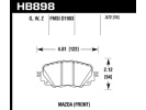 HAWK HPS 5.0 PŘEDNÍ brzdové destičky Mazda MX-5